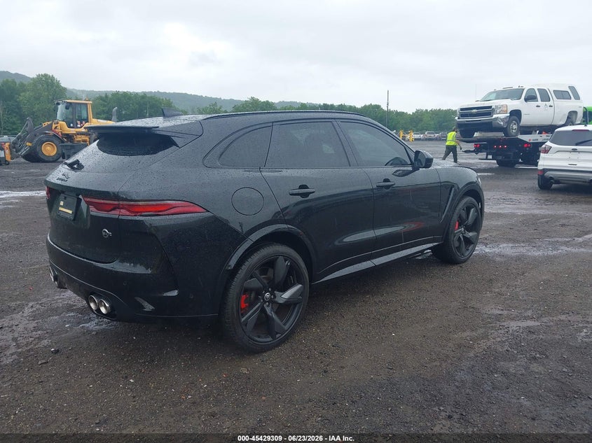 Vin: sadcz2fe5sa750979, lot: 45927409, jaguar f-pace svr p550 awd automatic 20254