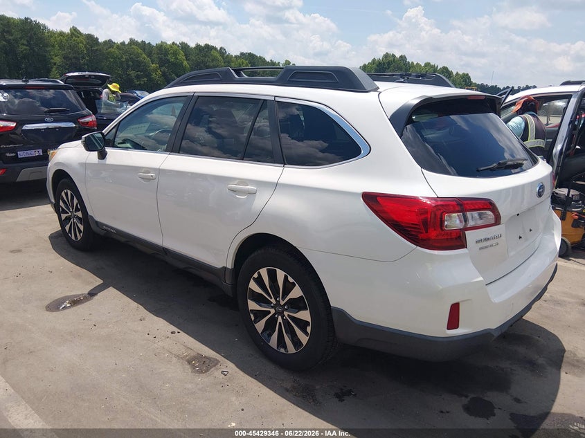 Vin: 4s4bsbnc8f3289309, lot: 45927446, subaru outback 2.5i limited 20153