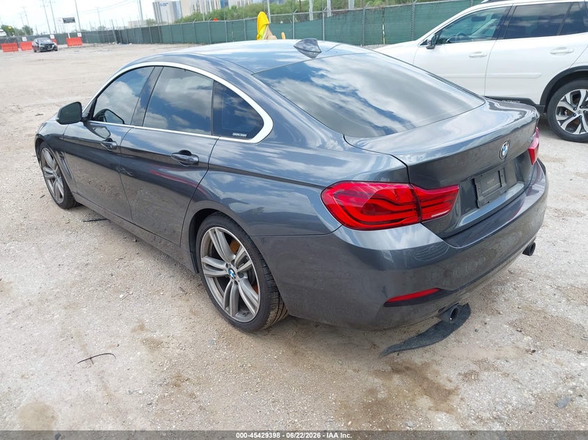 Vin: wba4j5c58kbm65777, lot: 45927498, bmw 440i gran coupe 20193