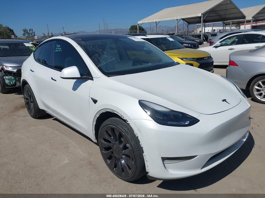 Vin: 7saygaee6pf773613, lot: 45927529, tesla model y awd/long range dual motor all-wheel drive 2023 img_1