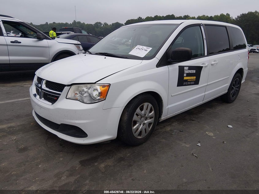 Vin: 2c4rdgbg2gr101667, lot: 45927846, dodge grand caravan se 20162