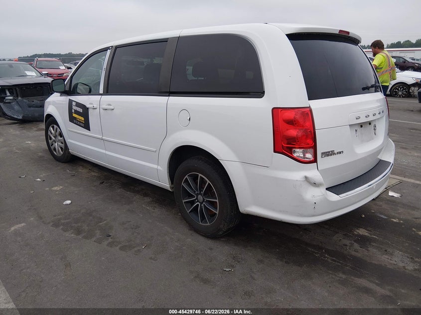 Vin: 2c4rdgbg2gr101667, lot: 45927846, dodge grand caravan se 20163