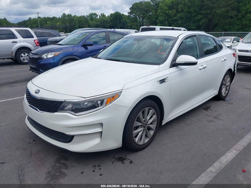 Vin: 5xxgt4l36gg074034, lot: 45927926, kia optima lx 20162
