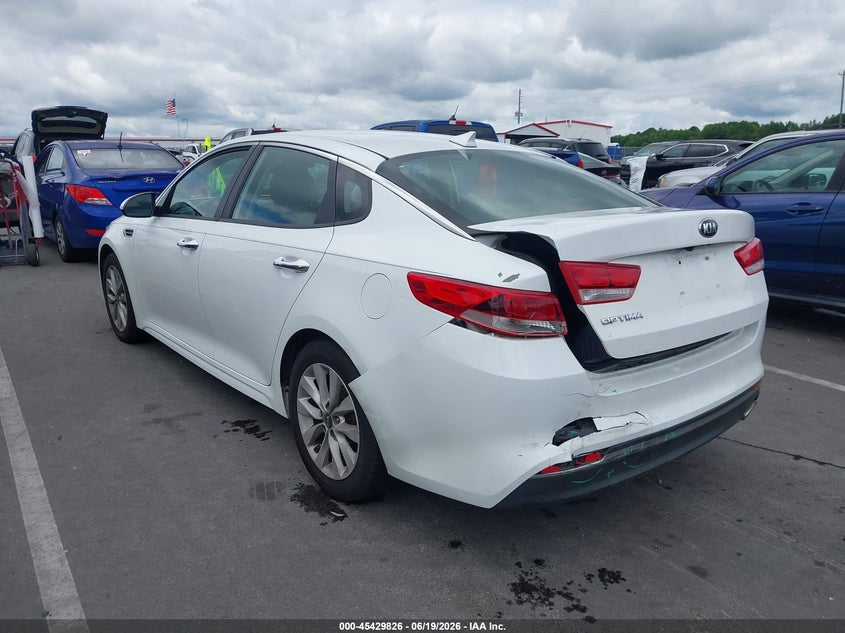 Vin: 5xxgt4l36gg074034, lot: 45927926, kia optima lx 20163