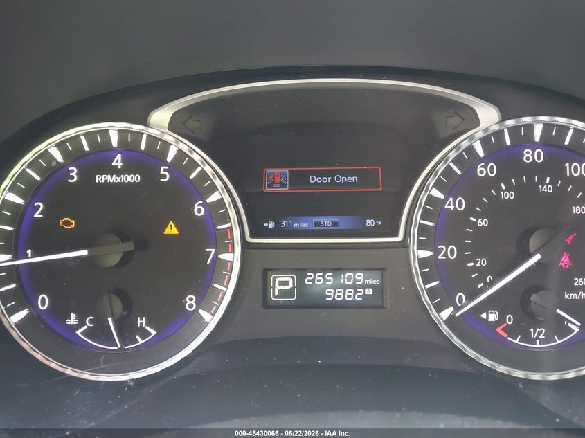 2013 Infiniti Jx35 VIN: 5N1AL0MN6DC305021 Lot: 45430066