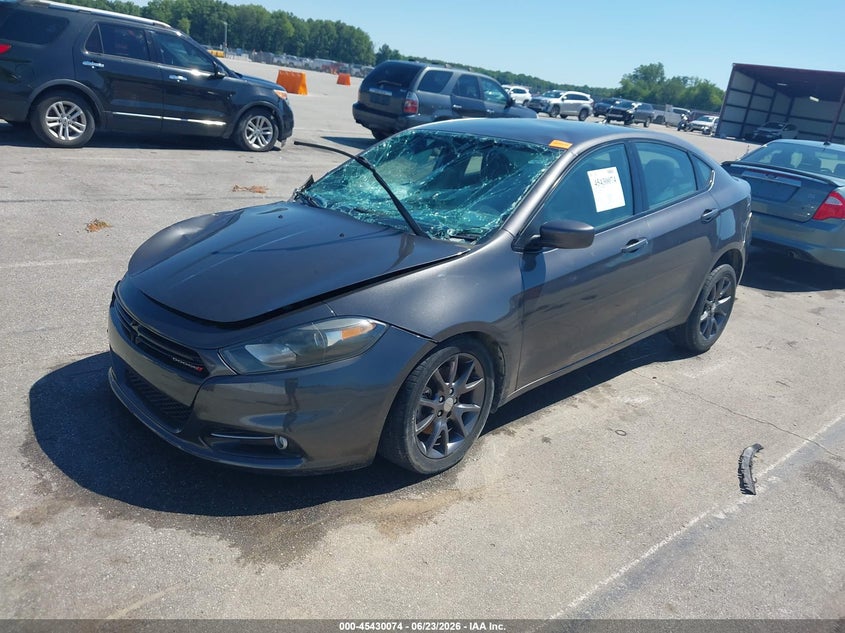 Vin: 1c3cdfbbxfd375175, lot: 45928174, dodge dart sxt 20152