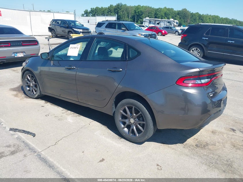 Vin: 1c3cdfbbxfd375175, lot: 45928174, dodge dart sxt 20153