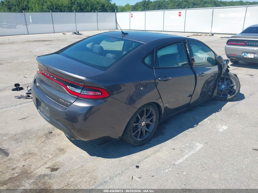 Vin: 1c3cdfbbxfd375175, lot: 45928174, dodge dart sxt 20154