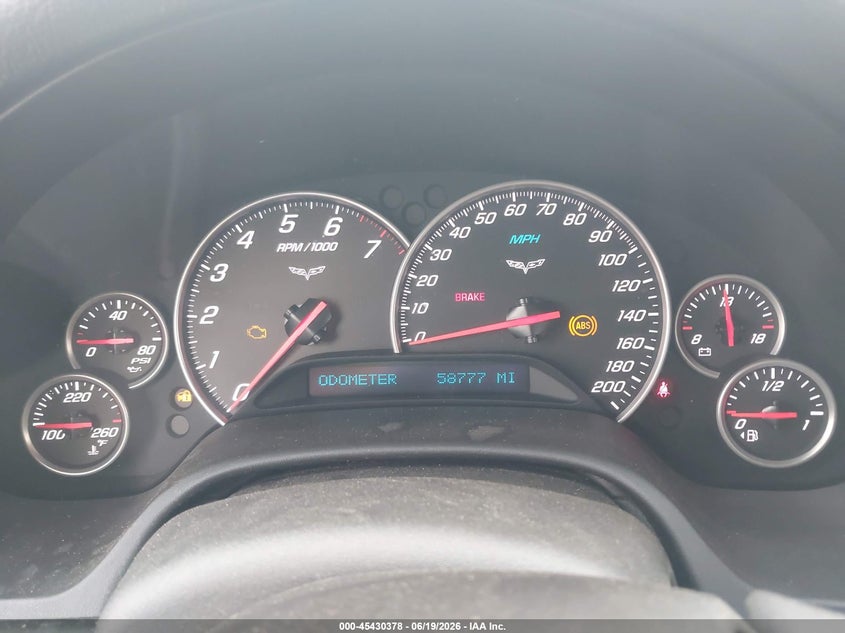 CHEVROLET CORVETTE 2005 VIN 1G1YY24U455115594