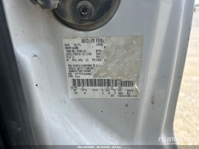 Vin: 1ft7x2a68gea30689, lot: 45928546, ford f-250 lariat/xl/xlt 2016 img_1