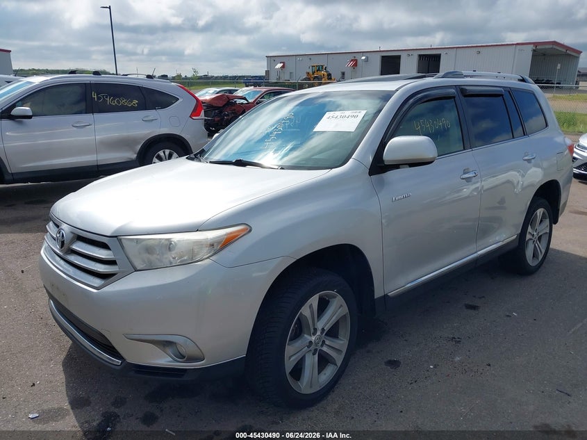 Vin: 5tddk3eh9ds262727, lot: 45928590, toyota highlander limited v6 20132