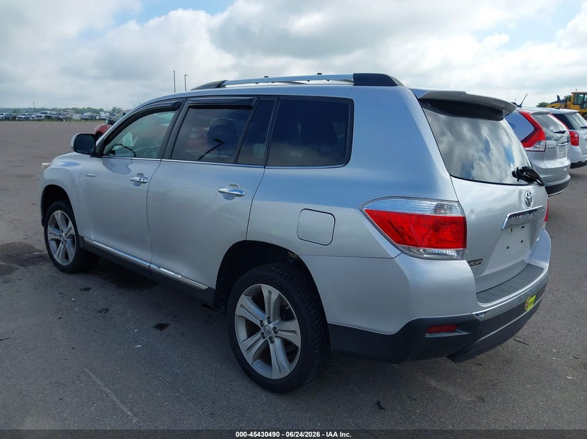 Vin: 5tddk3eh9ds262727, lot: 45928590, toyota highlander limited v6 20133