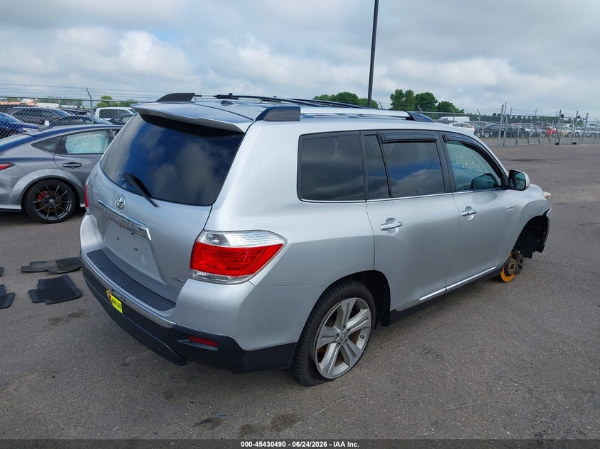 Vin: 5tddk3eh9ds262727, lot: 45928590, toyota highlander limited v6 20134