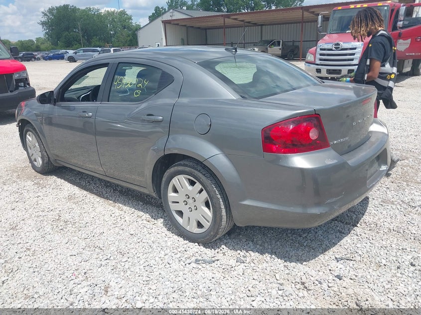 Vin: 1c3cdzab3dn690393, lot: 45928824, dodge avenger se 20133
