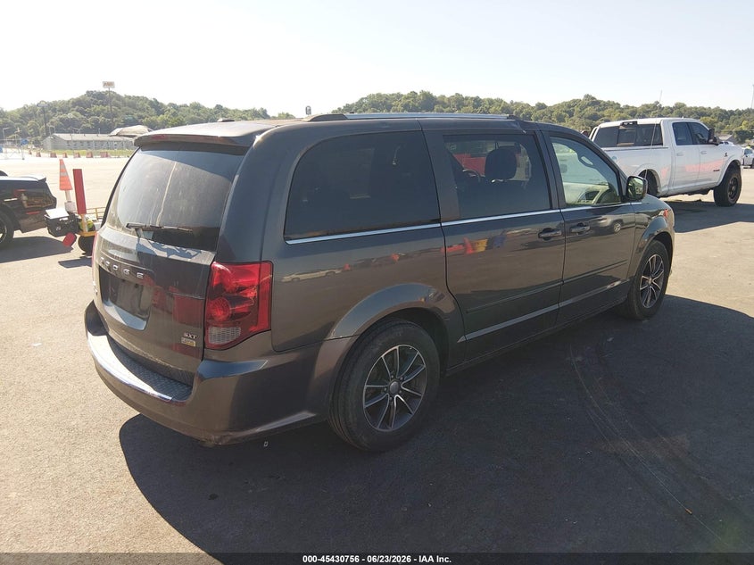 Vin: 2c4rdgcg8hr749580, lot: 45928856, dodge grand caravan sxt 20174