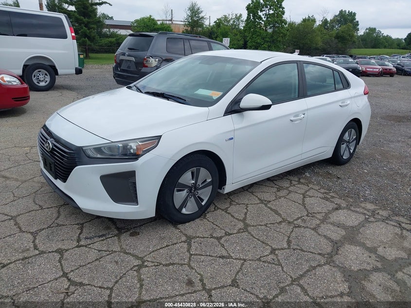 Vin: kmhc65lc3ku106710, lot: 45928928, hyundai ioniq hybrid blue 20192