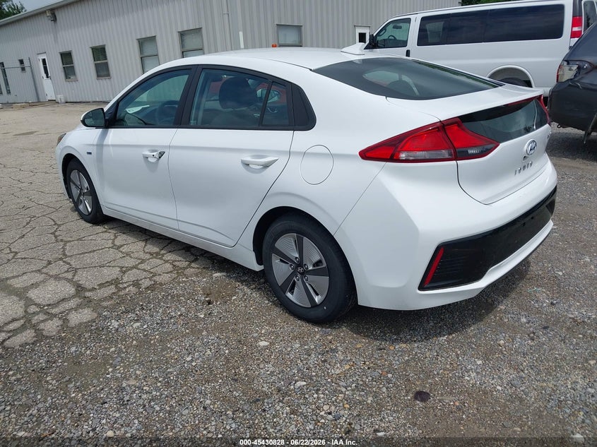 Vin: kmhc65lc3ku106710, lot: 45928928, hyundai ioniq hybrid blue 20193