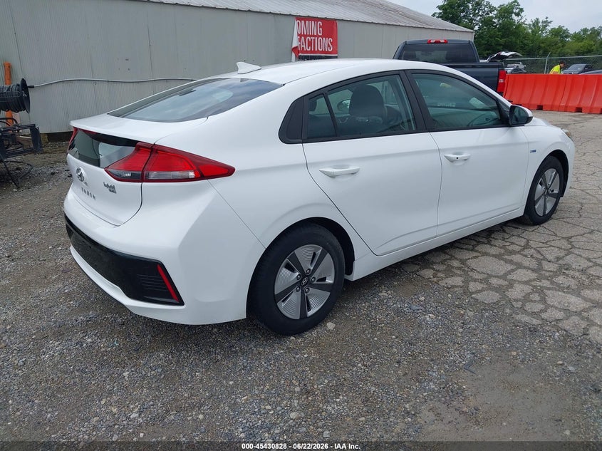 Vin: kmhc65lc3ku106710, lot: 45928928, hyundai ioniq hybrid blue 20194