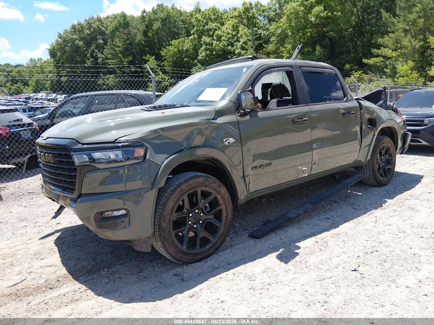 Vin: 1c6srfjt9tn273978, lot: 45928947, ram 1500 laramie  4x4 5'7 box 20262