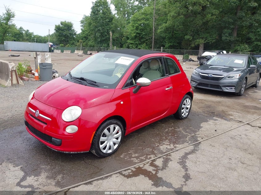 Vin: 3c3cffdr2ct164305, lot: 45928992, fiat 500c pop 20122