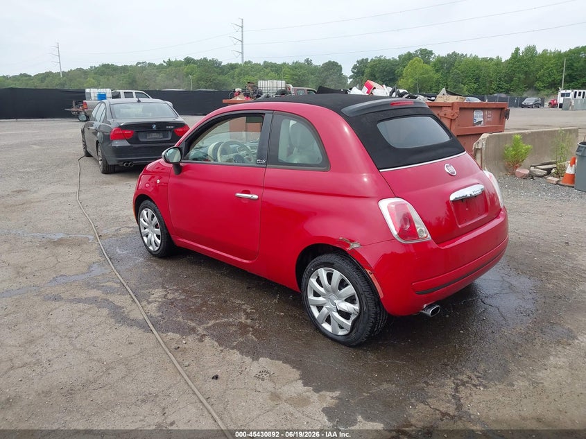 Vin: 3c3cffdr2ct164305, lot: 45928992, fiat 500c pop 20123