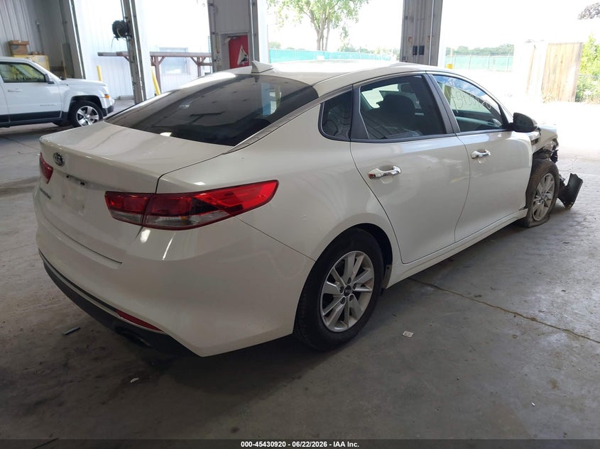 Vin: knagt4l3xg5070327, lot: 45929020, kia optima lx 20164