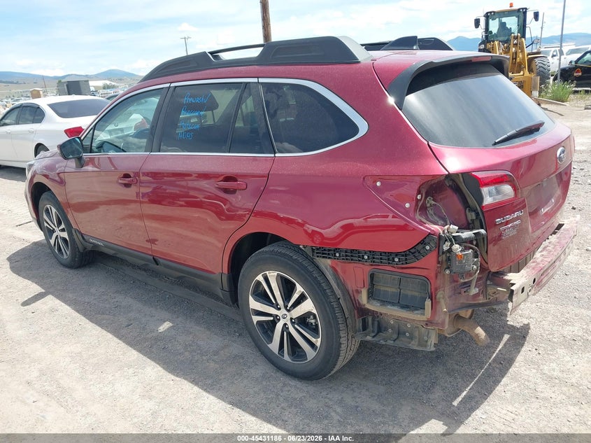 Vin: 4s4bsanc0j3293356, lot: 45929286, subaru outback 2.5i limited 20183