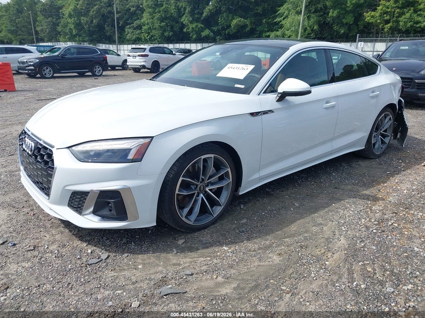 Vin: waufacf57pa028195, lot: 45929363, audi a5 sportback premium plus 45 tfsi s line quattro s tronic 20232