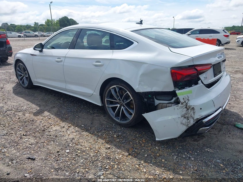Vin: waufacf57pa028195, lot: 45929363, audi a5 sportback premium plus 45 tfsi s line quattro s tronic 20233