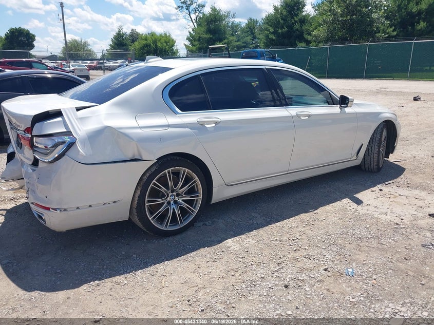 Vin: wba7e2c55hg740470, lot: 45929440, bmw 740i 20174