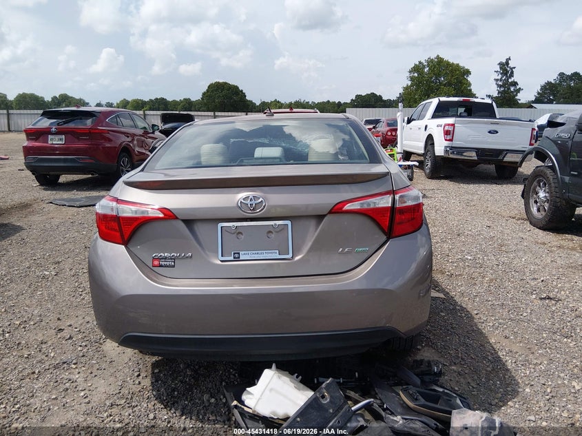 2014 Toyota Corolla Le Eco Plus VIN: 5YFBPRHE2EP014794 Lot: 45431418