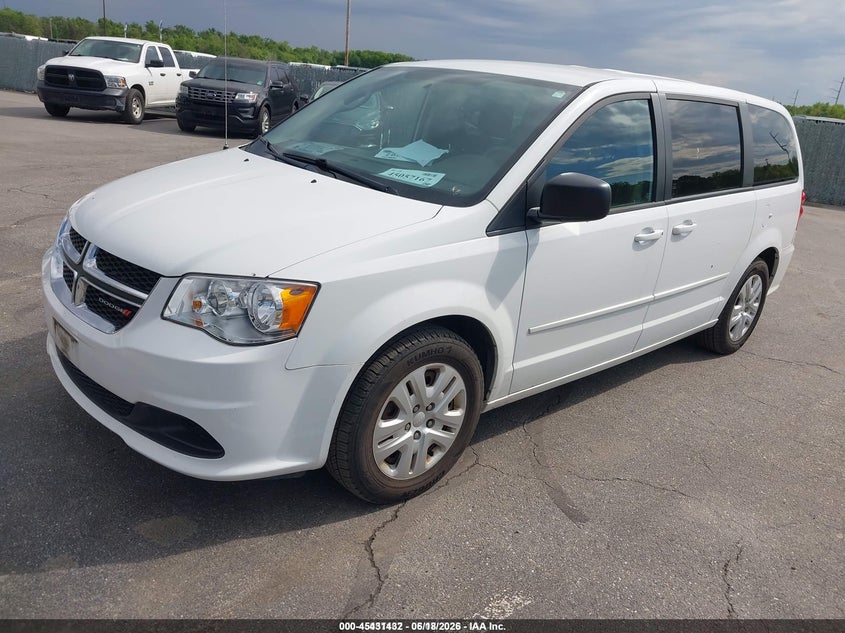 Vin: 2c4rdgbg1gr122123, lot: 45929532, dodge grand caravan se 20162