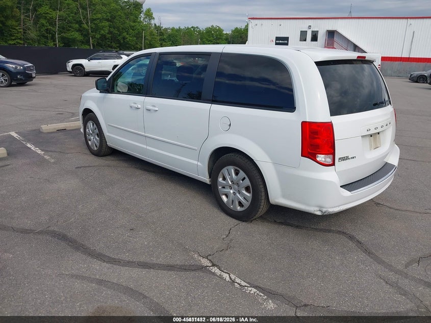 Vin: 2c4rdgbg1gr122123, lot: 45929532, dodge grand caravan se 20163
