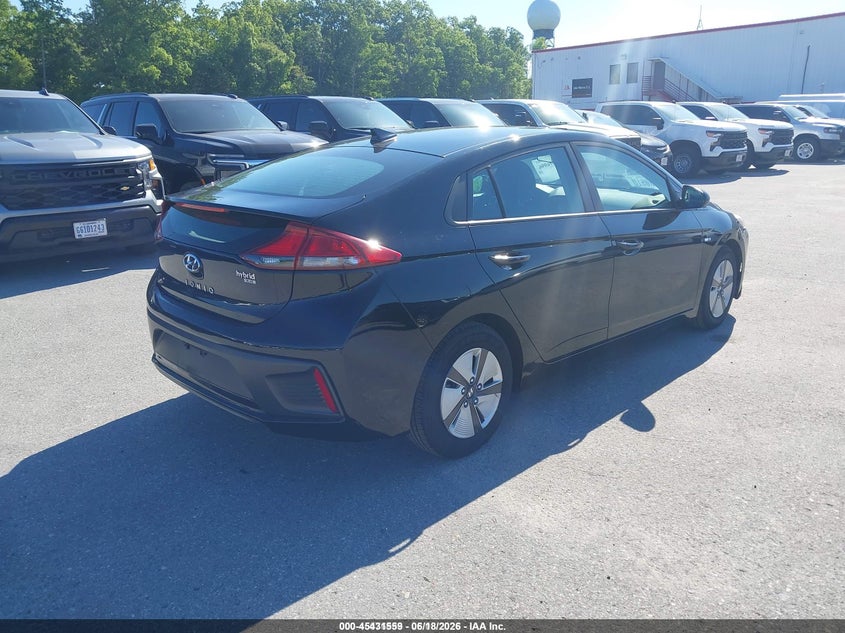 Vin: kmhc65lc6ju076570, lot: 45929659, hyundai ioniq hybrid blue 20184