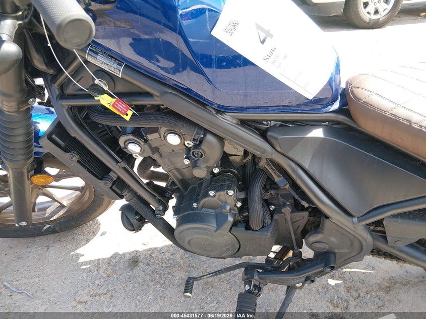 2025 Honda Cmx500 A2 VIN: MLHPC5617S5800543 Lot: 45431577