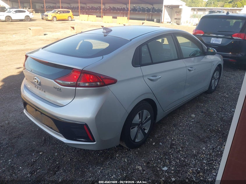 Vin: kmhc65lc6ku106877, lot: 45929709, hyundai ioniq hybrid blue 20194