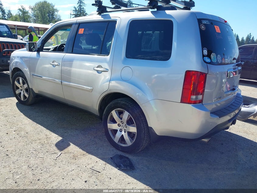 Vin: 5fnyf4h98eb030030, lot: 45929873, honda pilot touring 20143