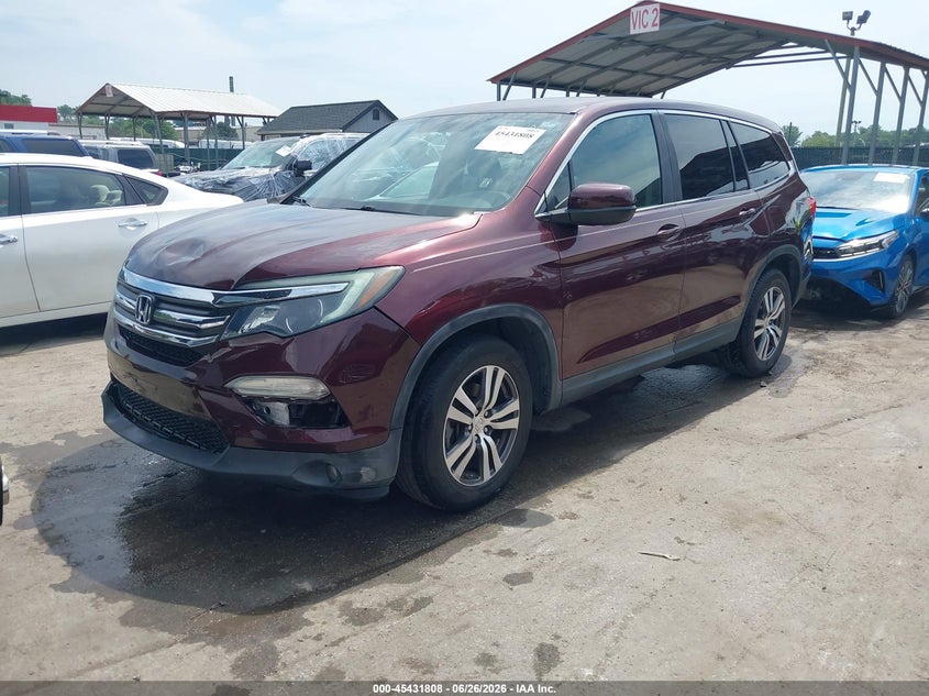 Vin: 5fnyf5h31gb018659, lot: 45929908, honda pilot ex 20162