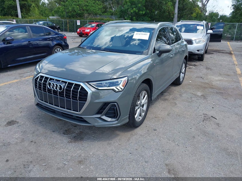 Vin: wa1decf34s1035301, lot: 45930005, audi q3 premium 45 tfsi s line quattro tiptronic 20252
