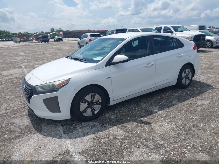 Vin: kmhc65lc8ku158446, lot: 45930019, hyundai ioniq hybrid blue 20192