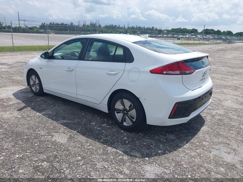 Vin: kmhc65lc8ku158446, lot: 45930019, hyundai ioniq hybrid blue 20193