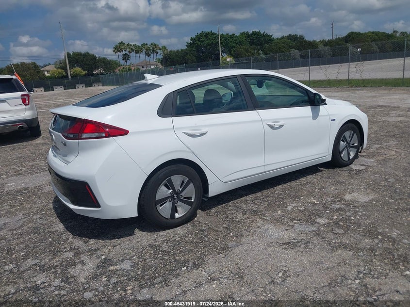 Vin: kmhc65lc8ku158446, lot: 45930019, hyundai ioniq hybrid blue 20194