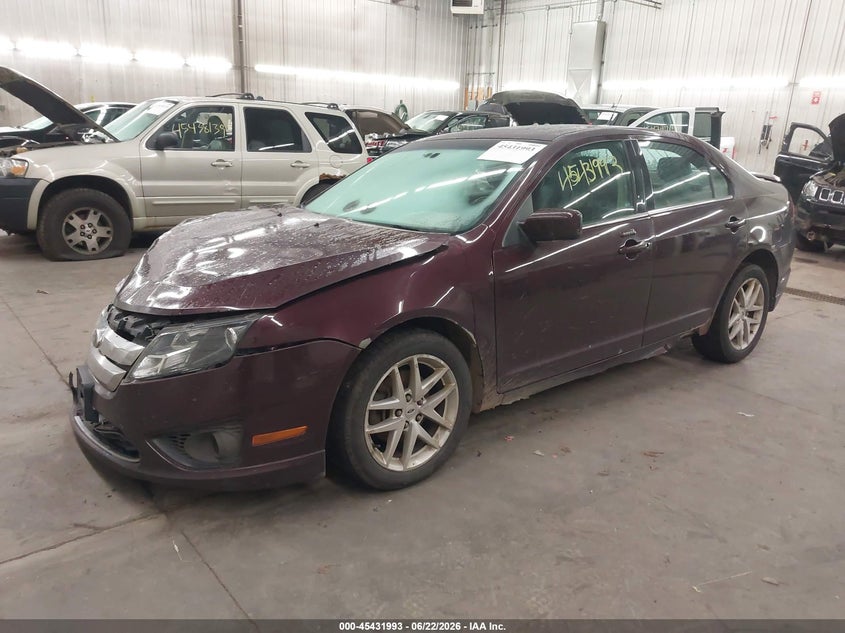 Vin: 3fahp0ja4br297434, lot: 45930093, ford fusion sel 20112