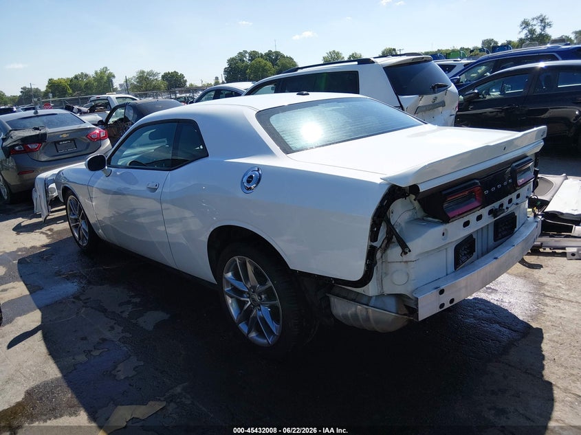 Vin: 2c3cdzkg9nh192350, lot: 45930108, dodge challenger gt awd 20223