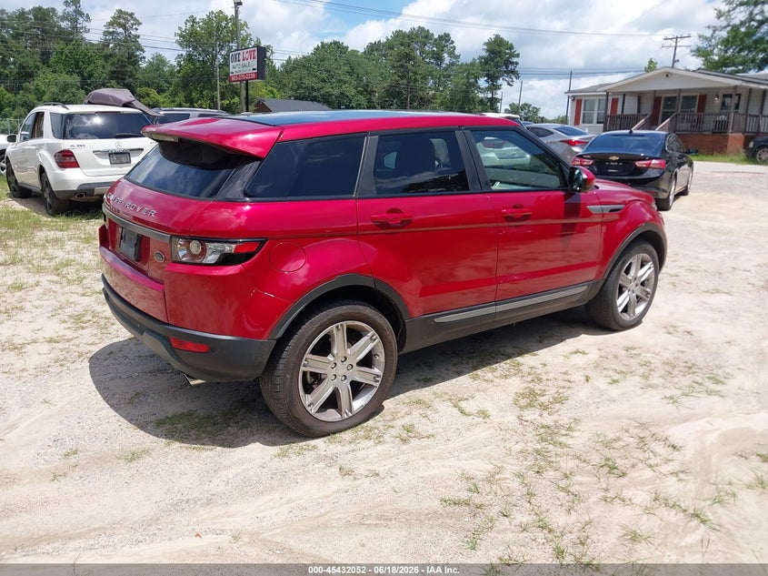 Vin: salvp2bg5fh074489, lot: 45930152, land rover range rover evoque pure 20154