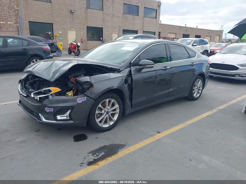 2019 Ford Fusion, Удар спереди, IAAI, VIN 3FA6P0SU9KR201796 — фото 2