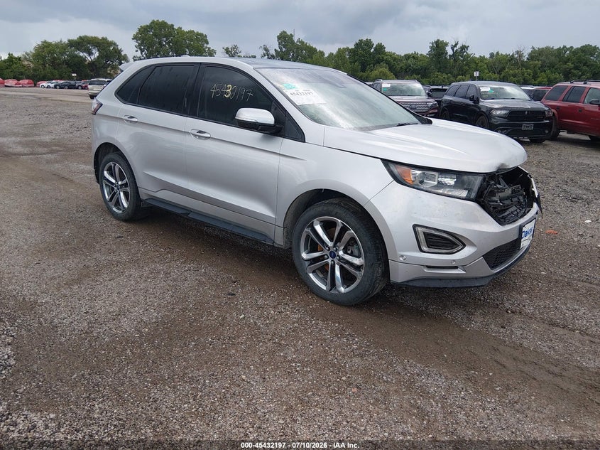 Vin: 2fmpk4ap5hbb09801, lot: 45930297, ford edge sport 20171