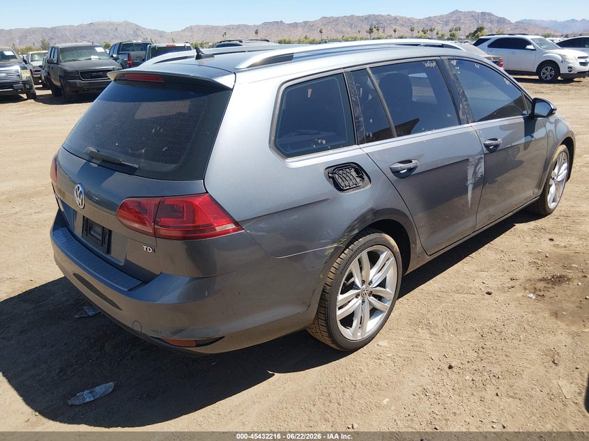 2015 VOLKSWAGEN GOLF SPORTWAGEN auction photo 4