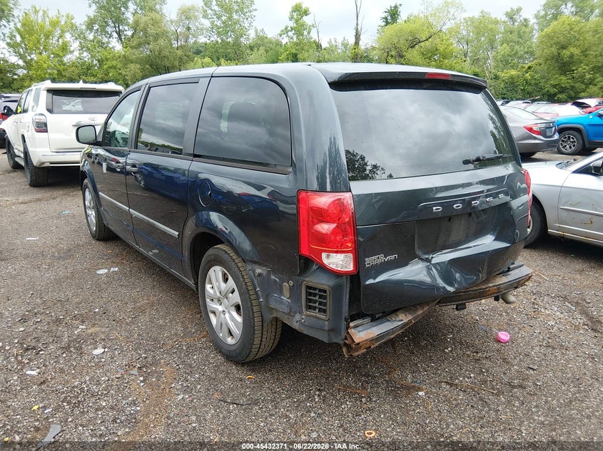 Vin: 2c4rdgbg9er161488, lot: 45930471, dodge grand caravan american value pkg 20143