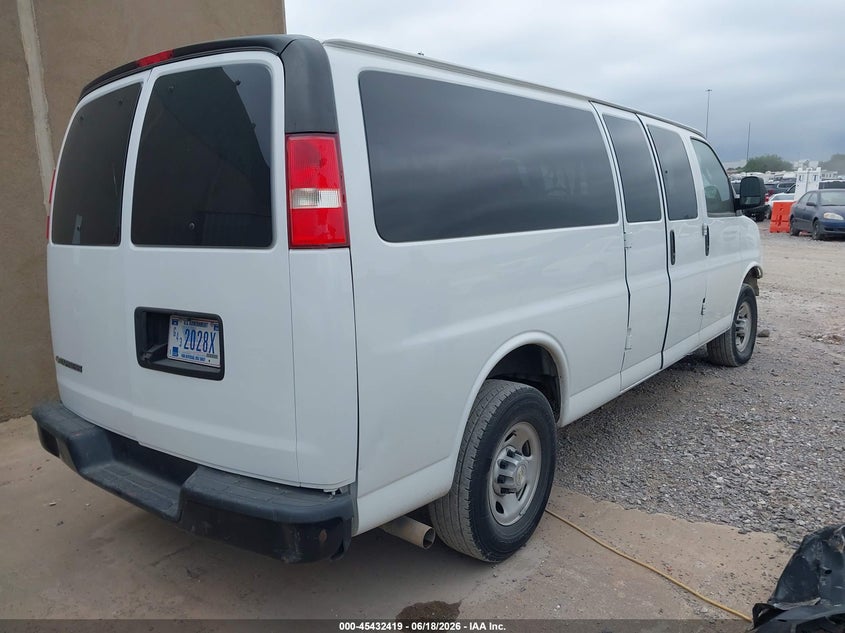2020 Chevrolet Express Passenger Rwd 3500 Extended Wheelbase Ls VIN: 1GAZGNFP7L1256728 Lot: 45432419